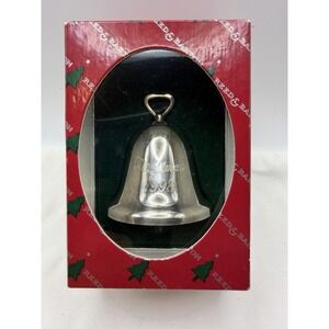 Vintage 1998 Reed & Barton Sliver Plated Christmas Bell Ornament